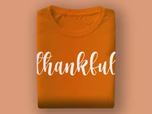 Typography Teal Printed Tshirt