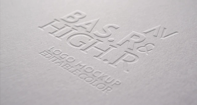 Business Card with Embossing